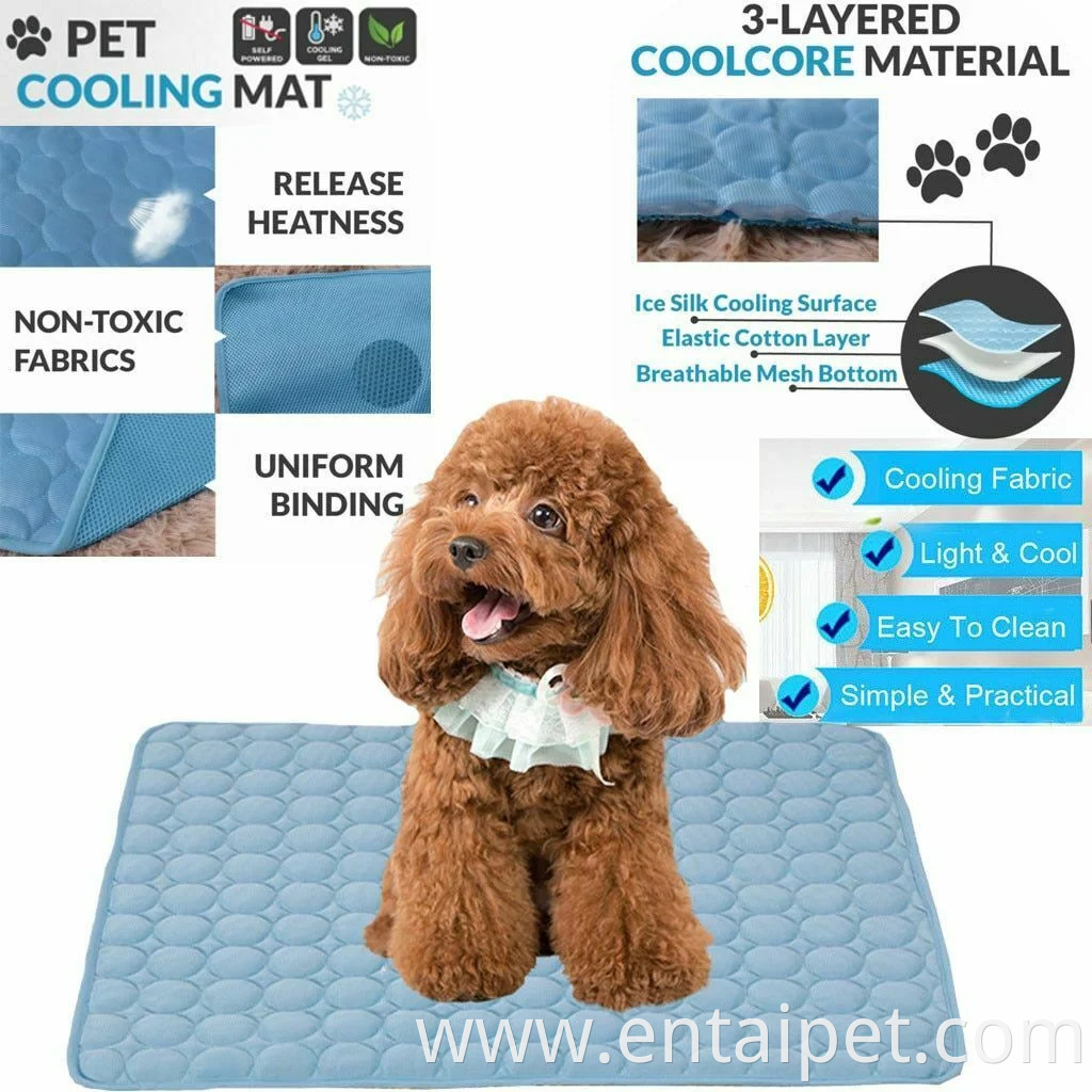 Dog Cooling Summer Cool Bed Pad Luxury Ice Mat Pet